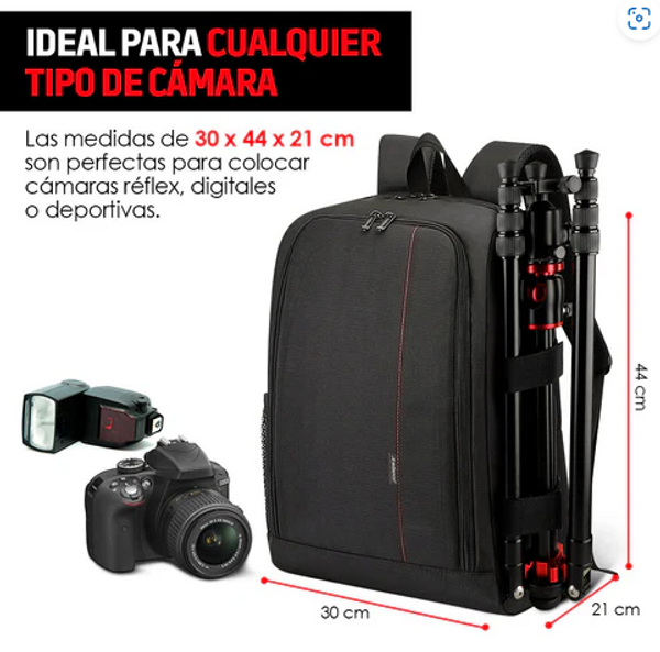Mochila para Laptop y Cámara Fotográfica Premium