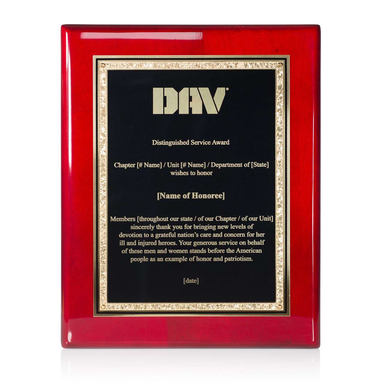 Distinguished Service Award Dav 