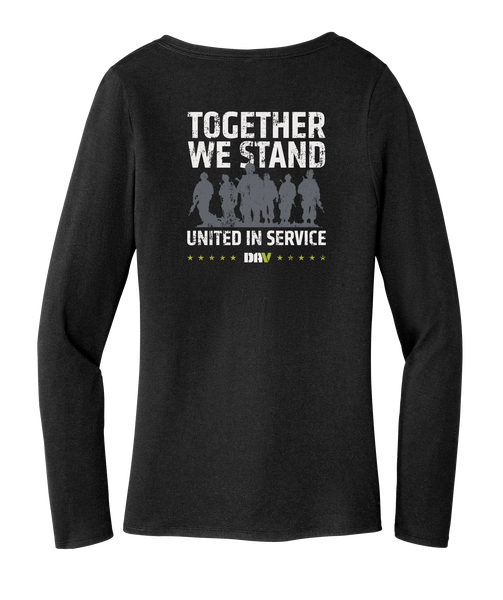 Ladies Long Sleeve V-Neck Tee