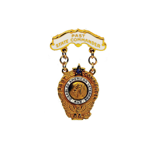 Past State Commander Pin - Auxiliary Pin