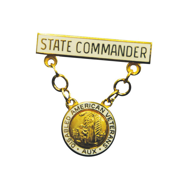 State Commander Bar and Pendant - Auxiliary Pin