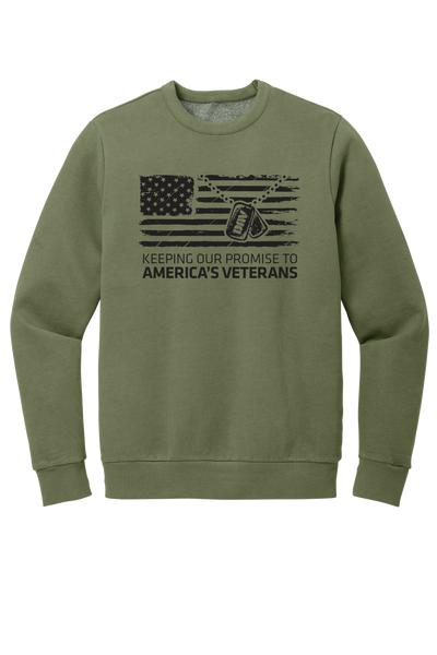 Flag Dog Tag Fleece Crew