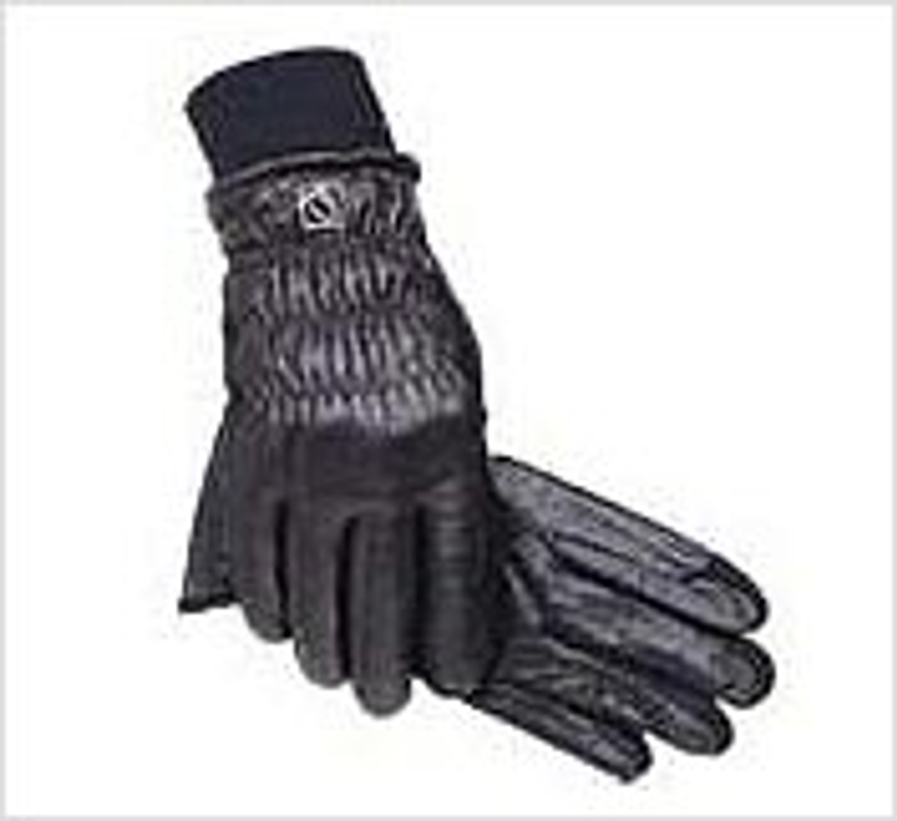 black winter gloves