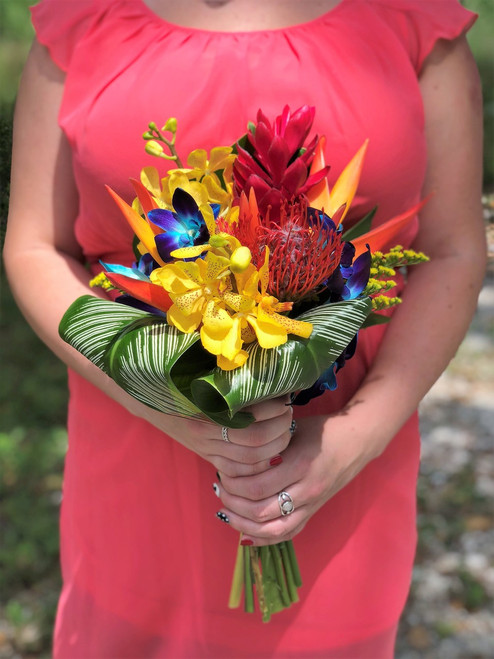 Tropical Paradise Bridesmaid Bouquet