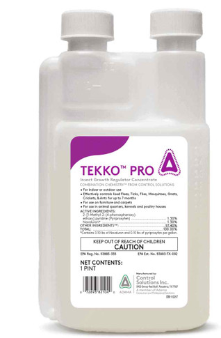 one pint bottle of tekko pro
