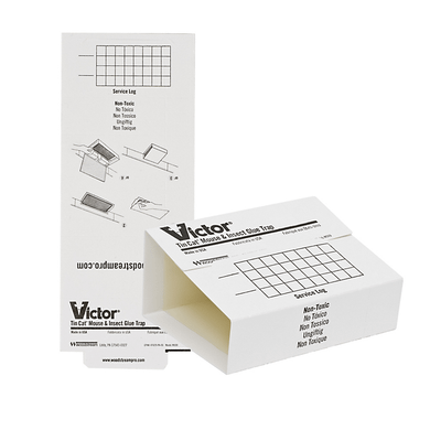 Victor Tin Cat Glue Trap for managing multiple pests indoors.