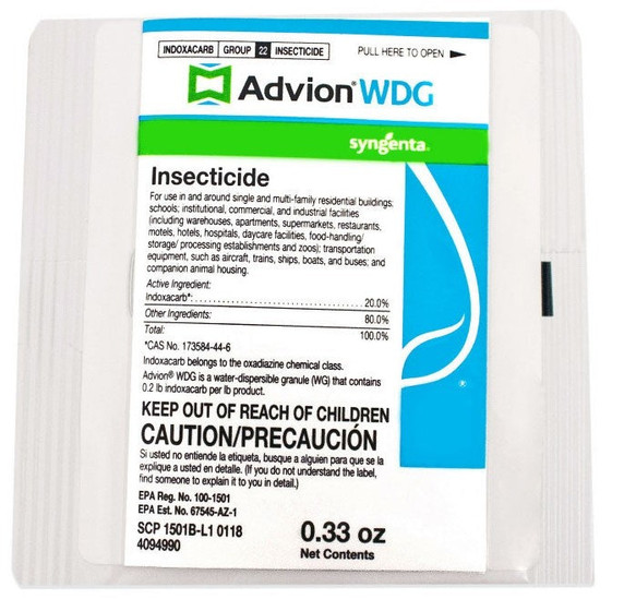 Advion WDG Spray Insecticide for targeting multiple pest types in residential and commercial spaces.