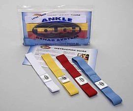 A display of the AnkleTough® Rehab System 4pk showing various colors for use.