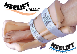 The HEELIFT® Classic boot with a patient's foot.