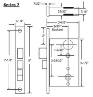 Marks USA New Yorker Grade 1 Mortise Lockset 7NY10A