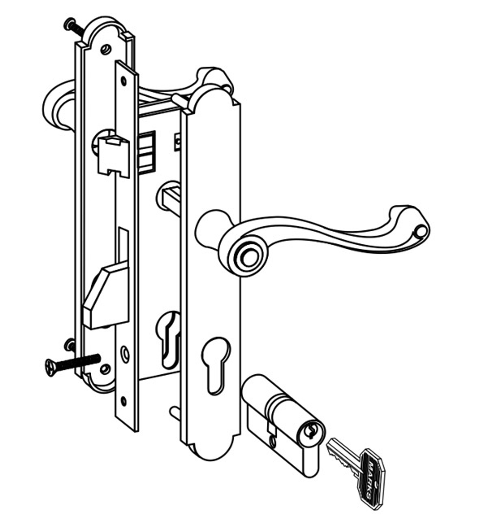 Marks Thinline Mortise Lockset 2750 Series ASK Locksmith, Inc.