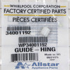 Part Number WP34001192 replaces  34001192
