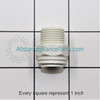 GE Water Filtration System Hose Connector WS22X10044