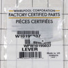 Whirlpool Dishwasher Overfill Actuator Arm WPW10195037