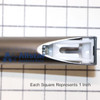 Samsung Refrigerator French Door Handle (Right) DA97-20019A