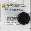 Whirlpool Range Top Burner Control Knob WPY703899