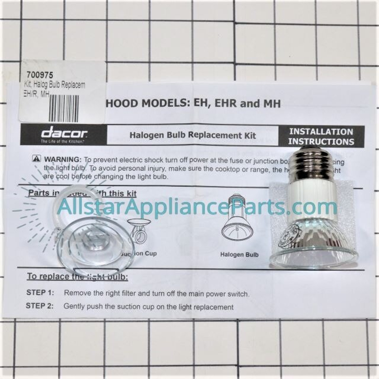 Dacor oven sale light bulb replacement