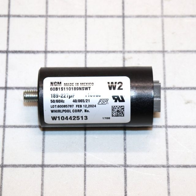 Whirlpool Dryer Motor Start Capacitor W10442513