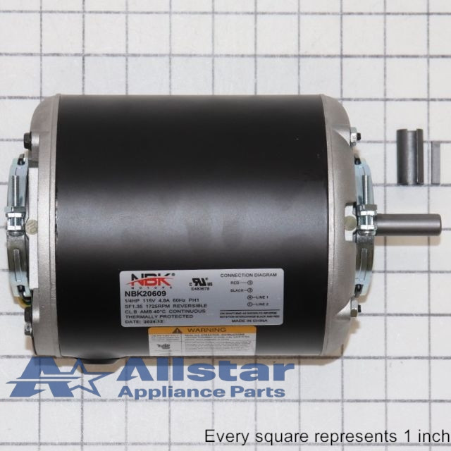 NBK-20609 FAN MOTOR (SELF COOLED) 115V, 1/4HP, 1725 RPM