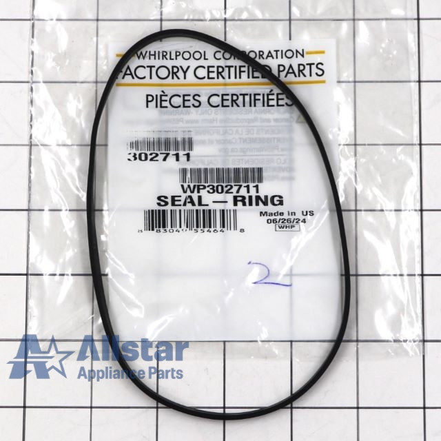 Whirlpool Dishwasher Cover Gasket Seal WP302711 - Main Image
