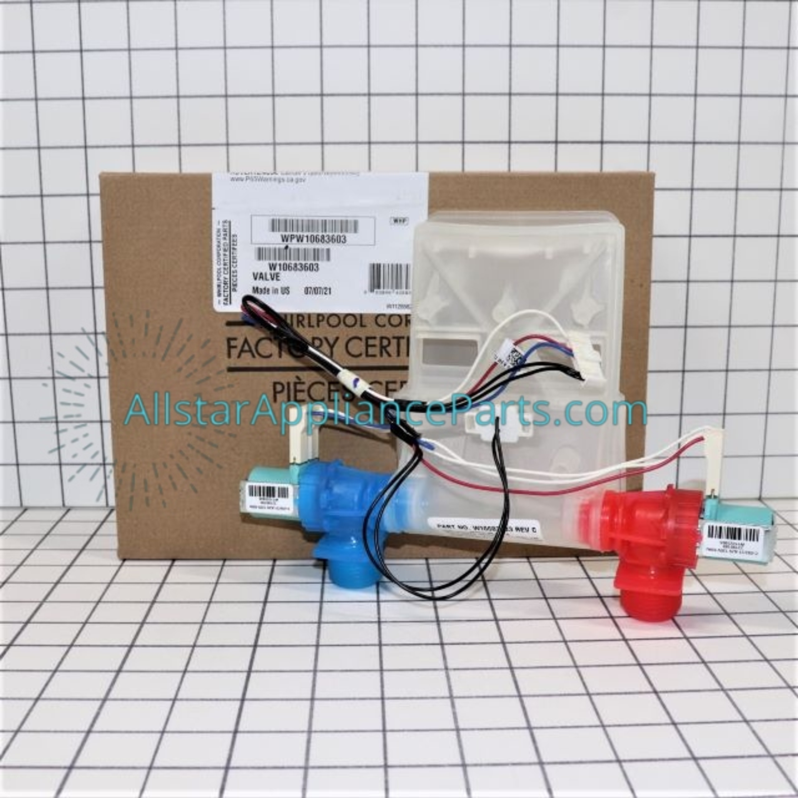Whirlpool Washing Machine Water Inlet Valve W11038689