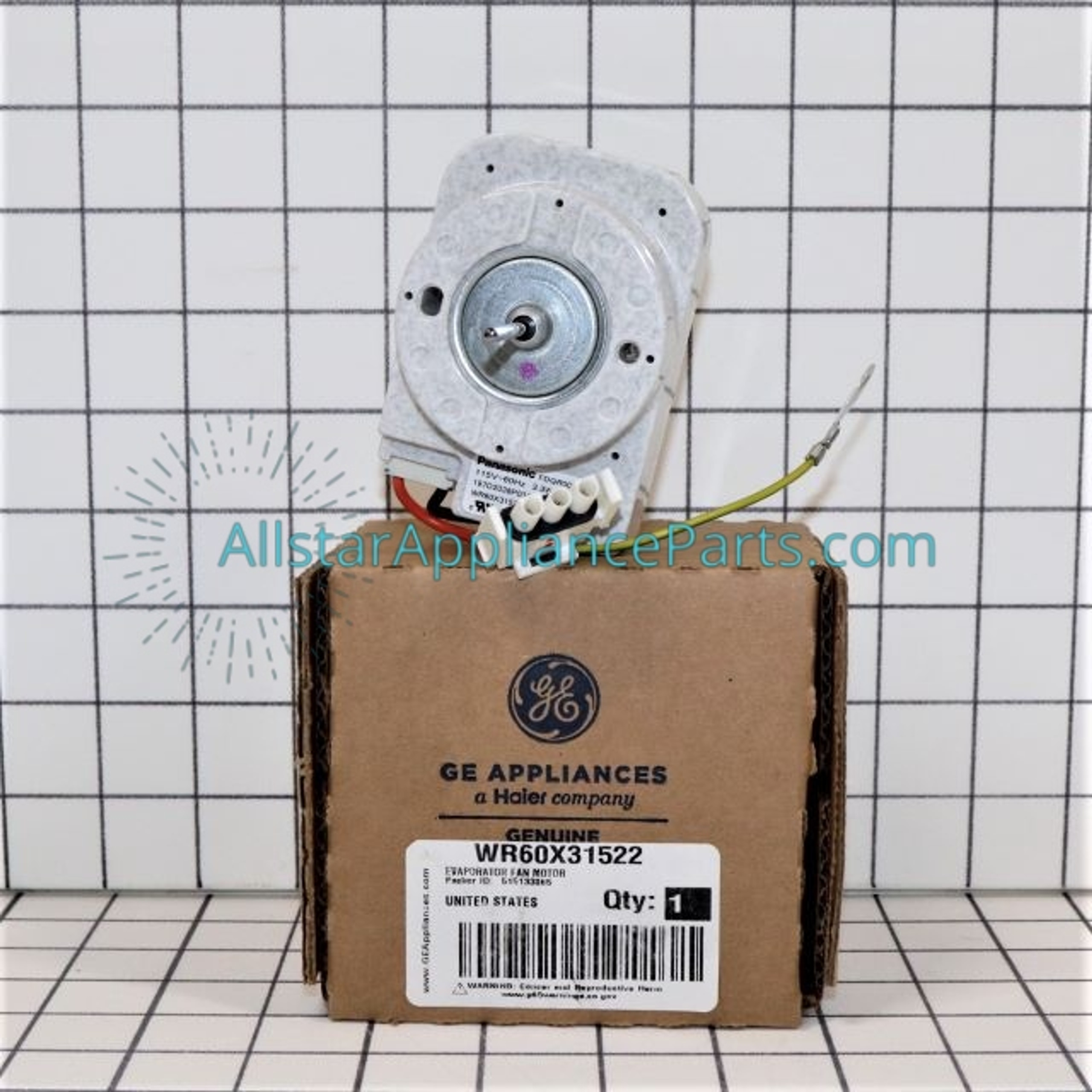 GE Refrigerator Evaporator Fan Motor WR60X10255