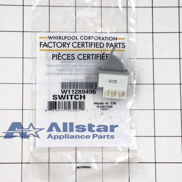 Part Number W11289496 replaces W10565413, W10847850, W11085027