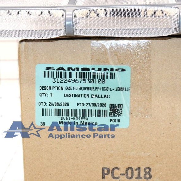 Part Number DC61-05489A replaces DC61-02595A