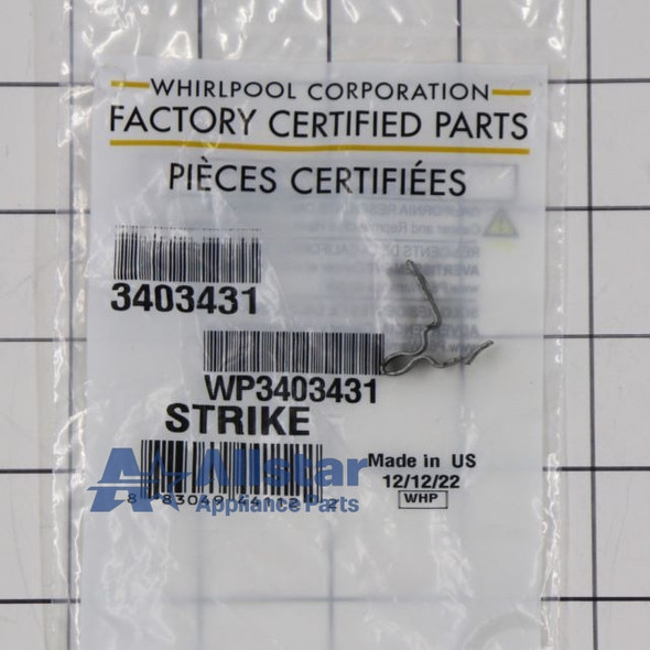 Part Number W11429589 replaces 3403431, W11224633, WP3403431