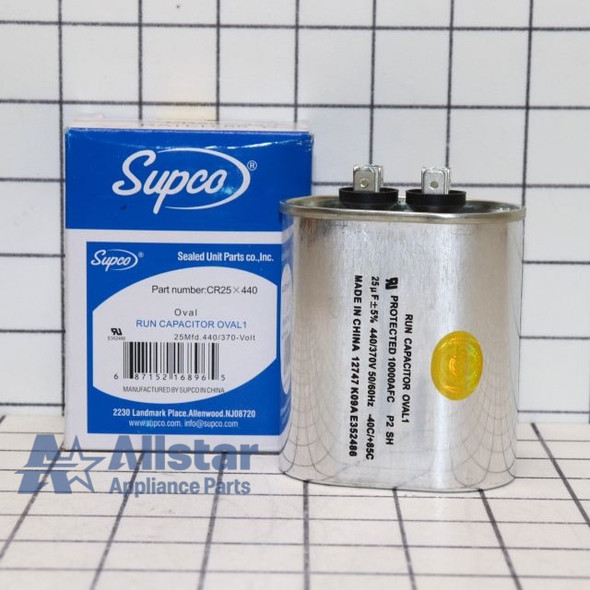 Air Conditioner Run Capacitor, 25MFD-440V, POCF25, CPT00444, 12940