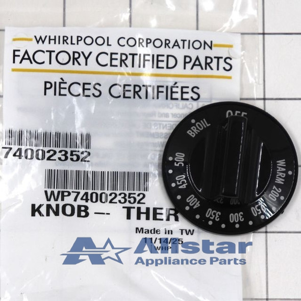 Part Number WP74002352 replaces 74002352