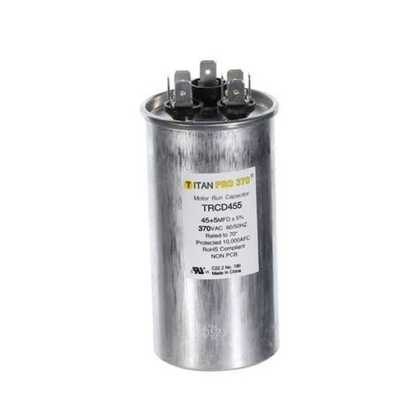 TRCD455 Titan Pro Round Dual Motor Run Capacitor 45/5 MFD (370V)