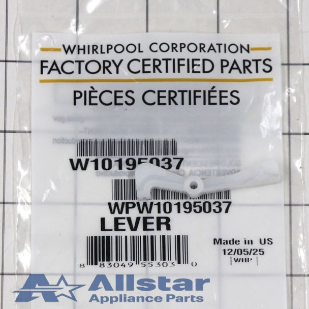 Part Number WPW10195037 replaces  W10195037