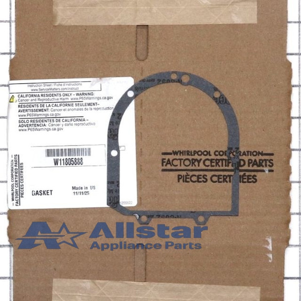 Part Number W11805888 replaces  4162324,  4169822,  W11784866,  WP4162324