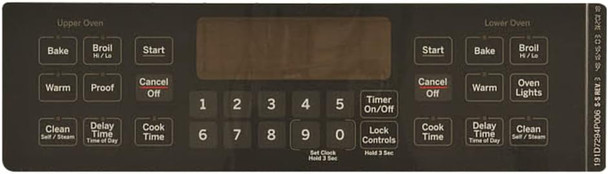 GE Range/Stove/Oven Overlay WB27T11465