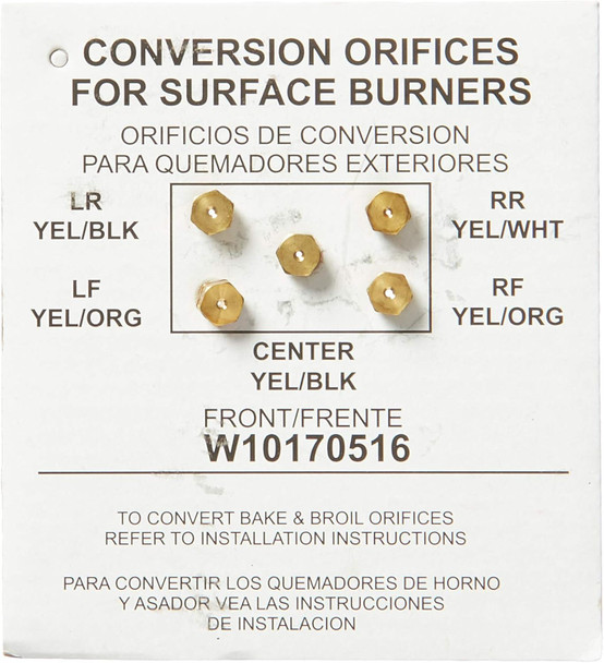 Part Number WPW10170516 replaces  W10170516