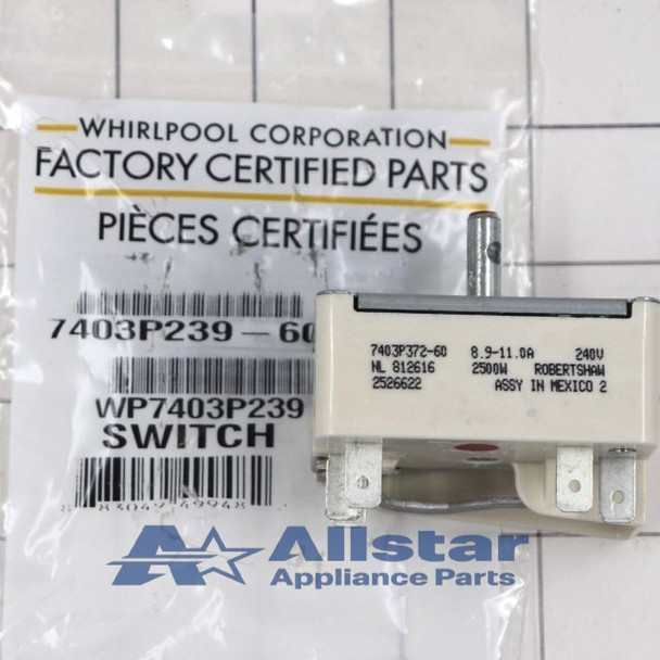 Part Number WP7403P238-60 replaces  7403P238-60,  7403P262-60,  7403P373-60,  WP7403P238-60VP