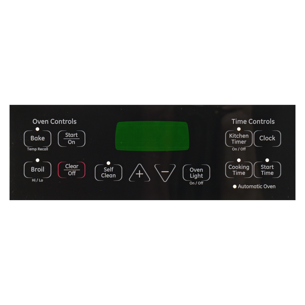 WB27T11005 CM Replacement Range Faceplate Overlay