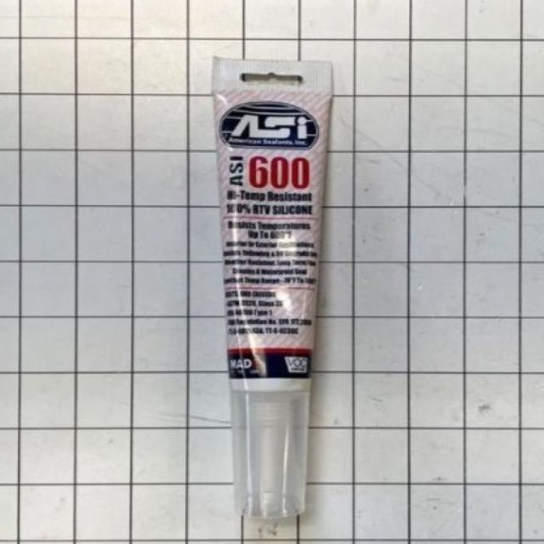 ASI600 RTV High Temperature Red Silicone - 2.8 oz