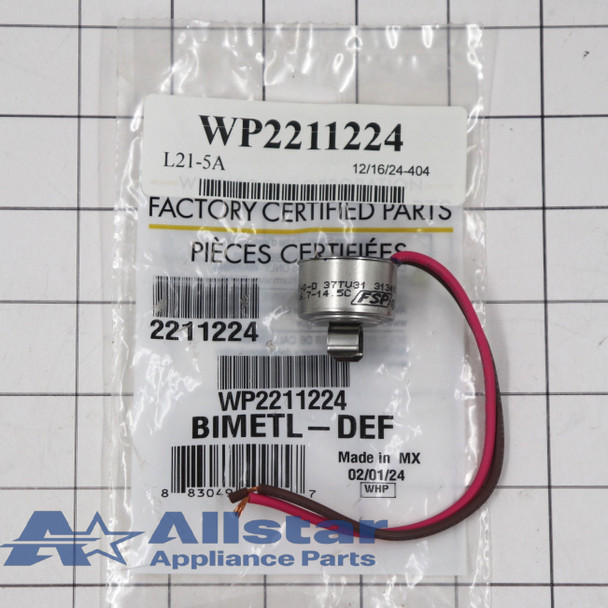 Part Number WP2211224 replaces 2211224