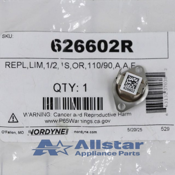 626602 Nordyne Furnace Auto Limit Switch