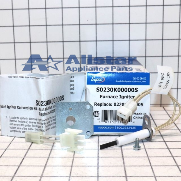 S0230K00000S Supco Furnace Ignitor