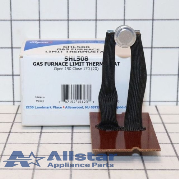 SHL508 Supco Furnace Bimetal Gas furnace Limit Thermostat
