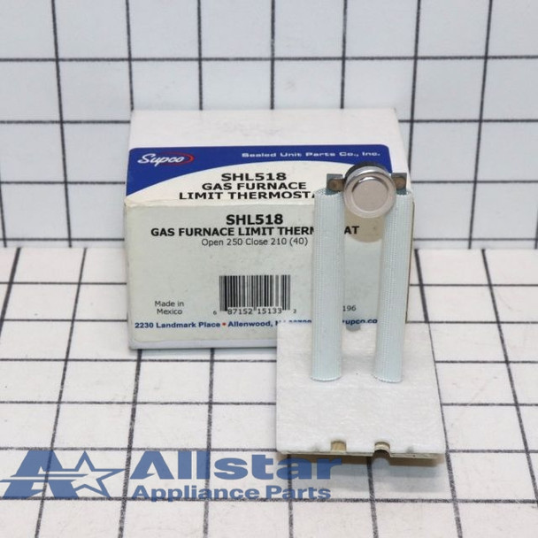SHL518 Supco Furnace Plenum Hight Limit Thermostat Switch