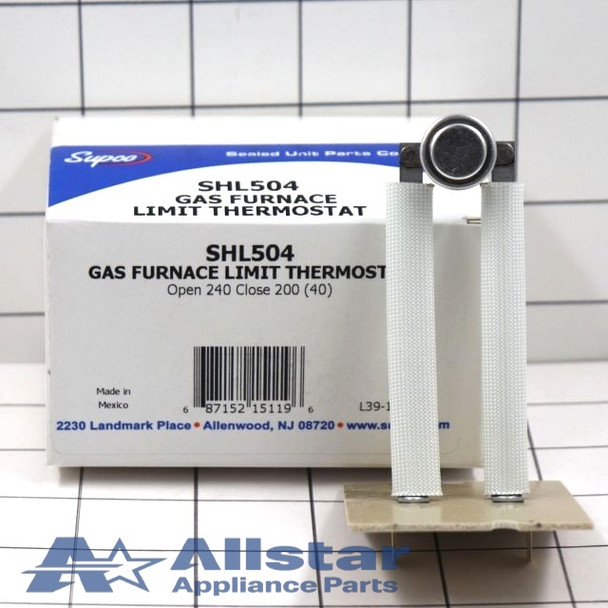 SHL504 Supco Furnace Bimetal Gas furnace Limit Thermostat