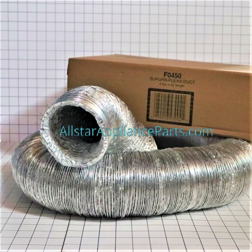Frigidaire F0450 4" X 50' 5-Ply Aluminum Dryer Duct & Venting – Flexible & Durable