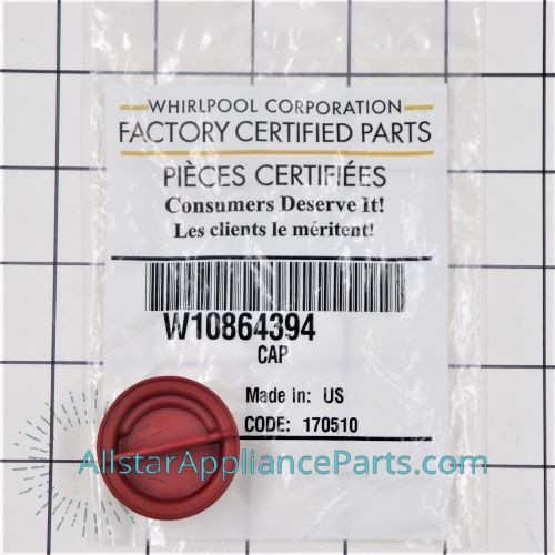 Whirlpool RinseAid Dispenser Cap W10864394
