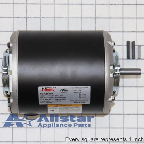NBK-20609 FAN MOTOR (SELF COOLED) 115V, 1/4HP, 1725 RPM