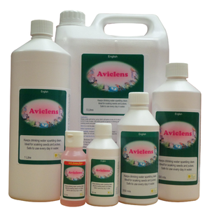 A powerful water sanitizer for birds, keeps drinking water sparkling clean and hygienic. Ideal for soaking seed. A powerful water sanitizer for birds, keeps drinking water sparkling clean and hygienic. Ideal for soaking seed.