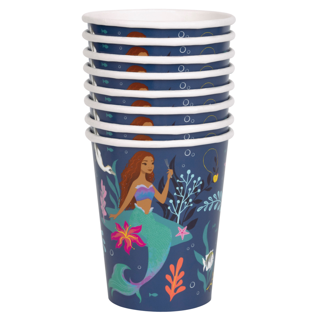 The Little Mermaid Cups, 9 oz., 8ct